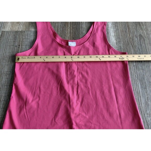 Chico's Contemporary Timeless Microfiber Pink Lotus Petal Stretch Tank Top 2X - Picture 6 of 9